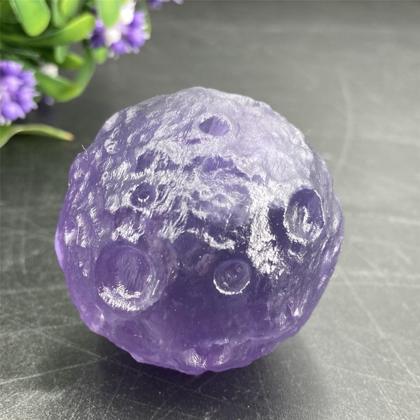 1pc Nature Fluorite Moon,Quartz Crystal Moon,Mineral Specimens,Mini Moon,Crystal Heal,Home Decoration,Crystal Carving,Crystal Energy,Gifts