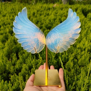 20cm Feather Angel Wings for 1/6 Doll Making Toy Model Accessories Parts  Craft