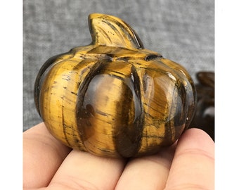 Natural Clear Quartz Pumpkin Carved Crystal Pumpkin Gemstone Pumpkin Meditation Halloween Crystal Halloween Pumpkin
