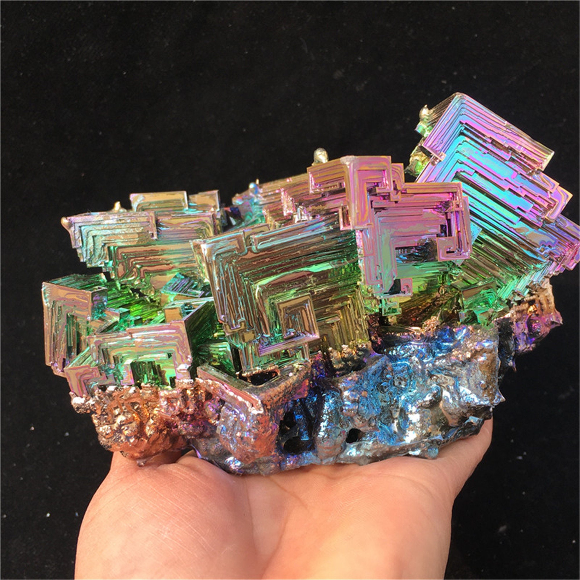2.6kg Rainbow Bismuth Mineral Irregularity Quartz Crystal Etsy