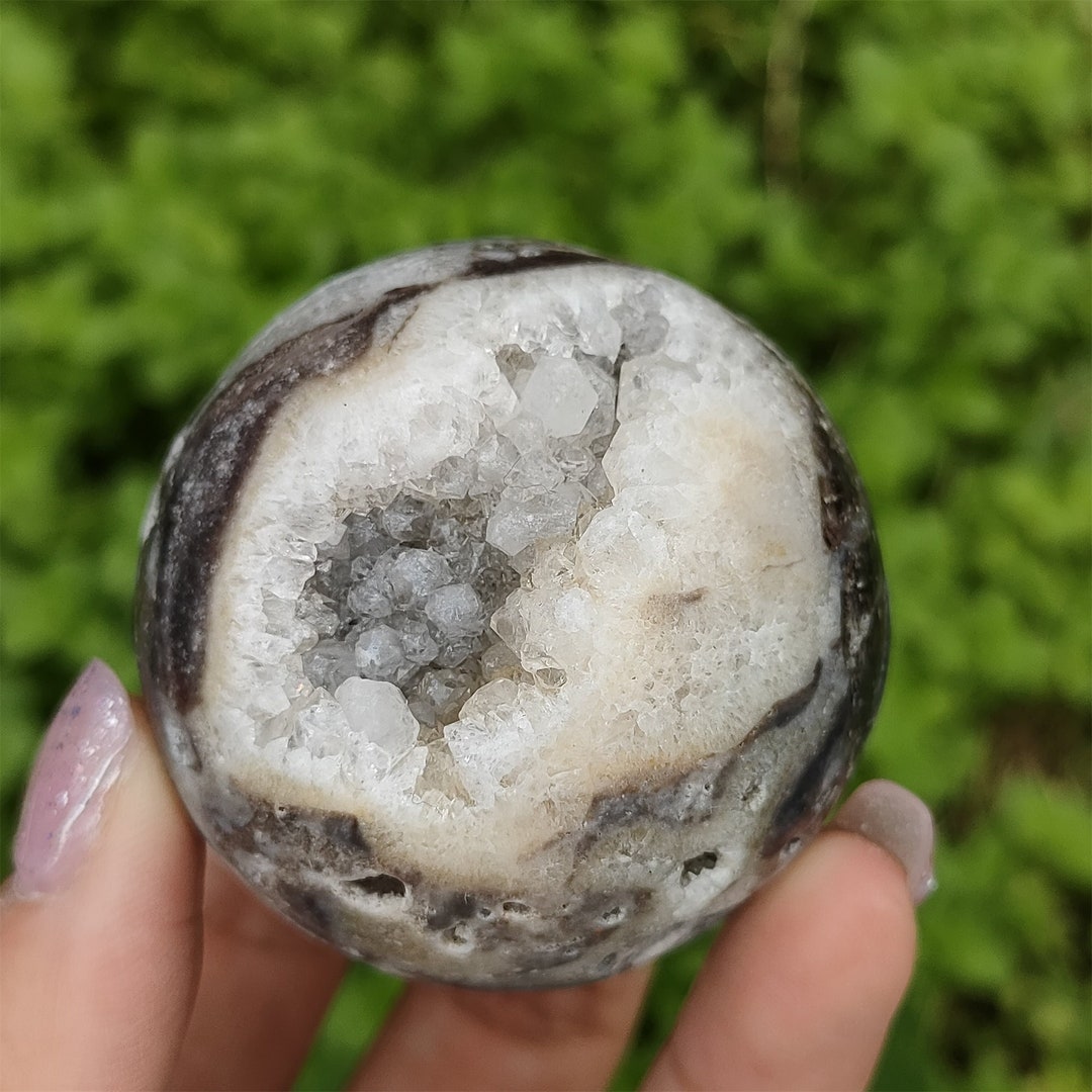 1pc 45mm Natural Sphalerite Geode Ball,quartz Crystal Sphere,crystal ...