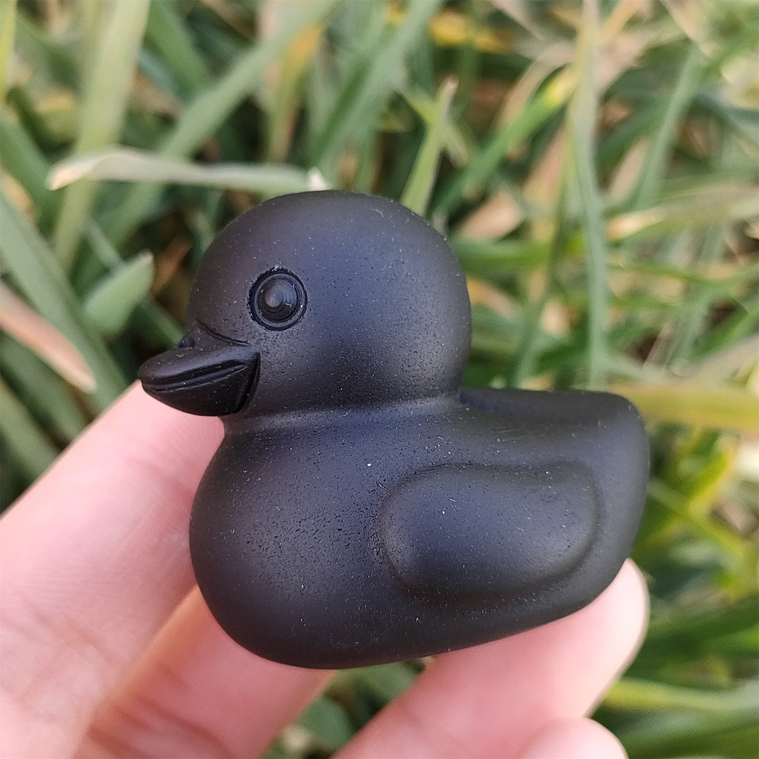1PC Natural Obsidian Duck,quartz Crystal Duck,crystal Heal,crystal