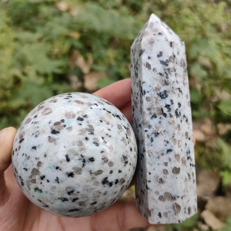 A Set Of 50MM Natural Kiwi jasper Ball 70G Kiwi jasper Etsy