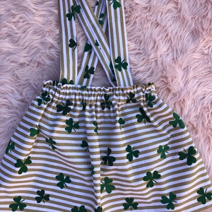 St. Patrick’s Day Suspenders Skirt