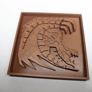 Monster Hunter Tile - Gore Magala - DIY Painting Project