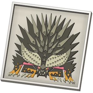 Monster Hunter Tile - Nergigante - 3D Printable Model File