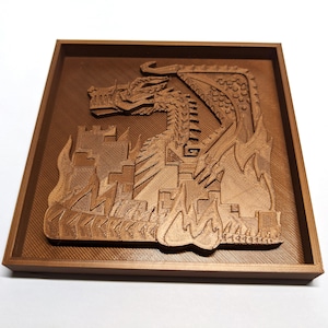 Monster Hunter Tile - Fatalis - DIY Painting Project