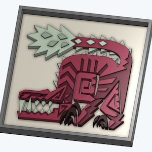 Monster Hunter Tile - Odogaron- 3D Printable Model File