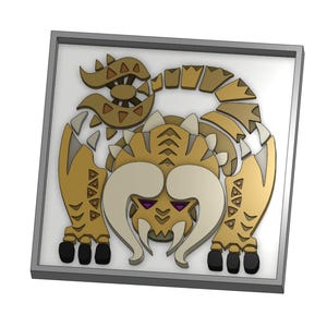 Monster Hunter Tile - Diablos - 3D Printable Model File - Buy3Get1MysteryFree
