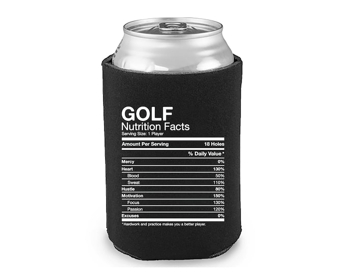 Golf Nutrition Facts Can Cooler