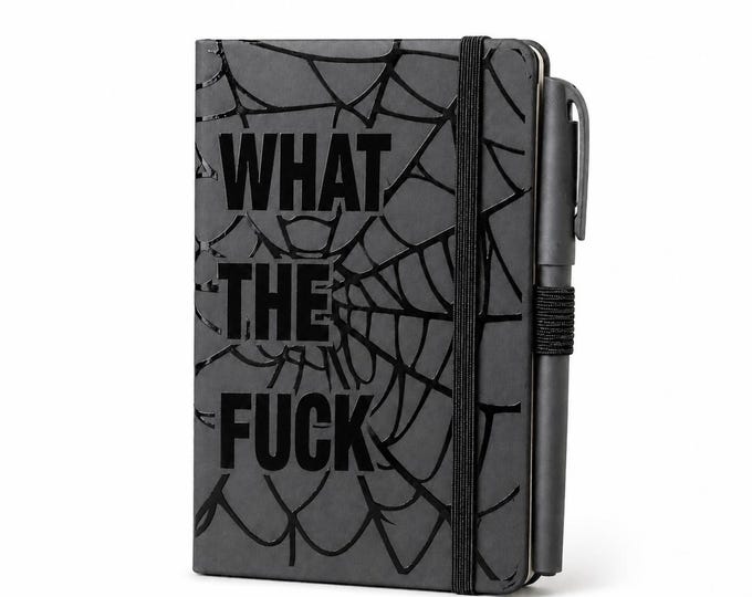 What the Fuck Spider Web Pocket Notebook with Pen