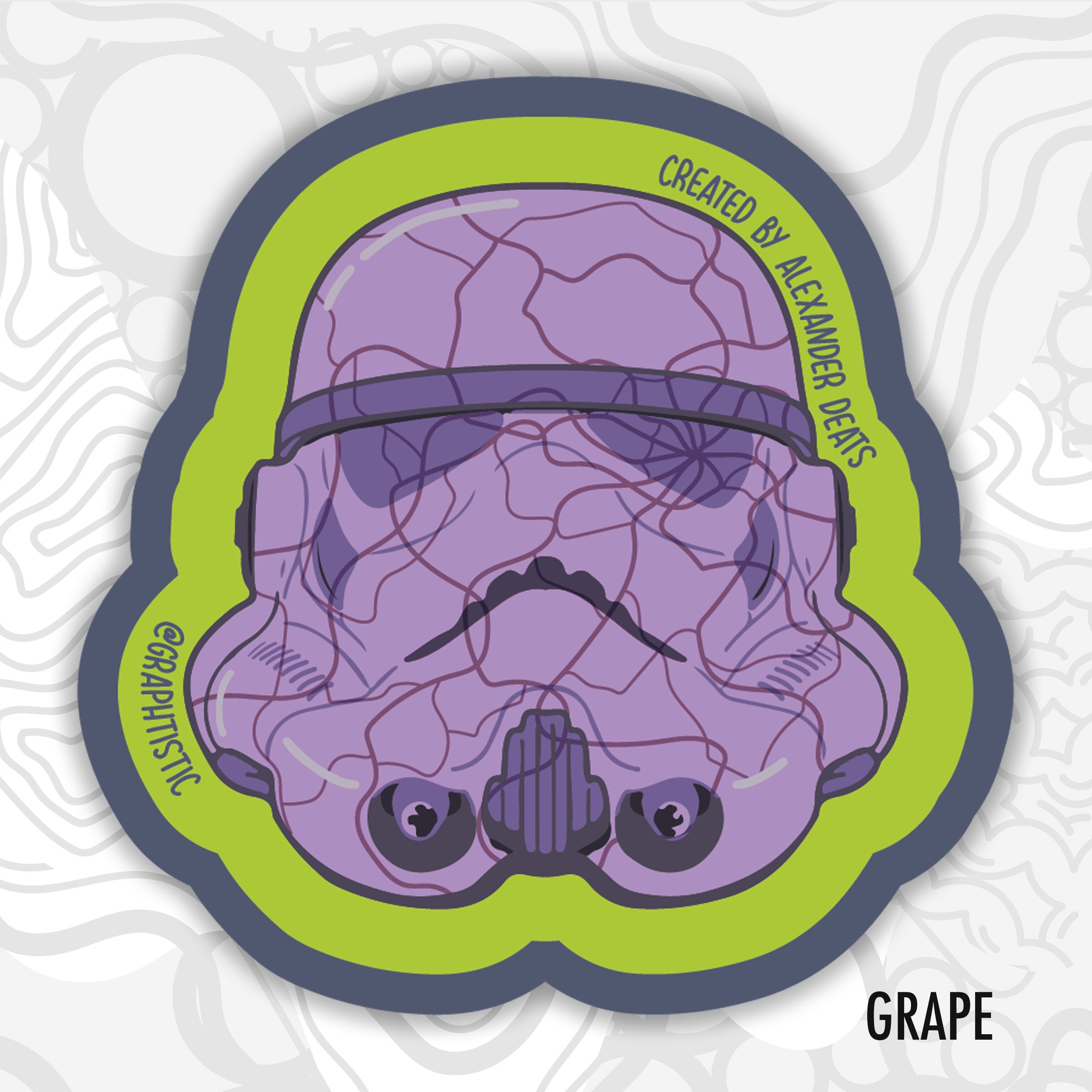 Powder Pack Diecut Sticker Weatherproof Laptop Sticker Water Bottle ...