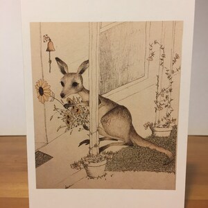 Carte de voeux kangourou