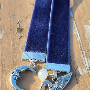 Loon in Moonlight Ribbon Bookmark