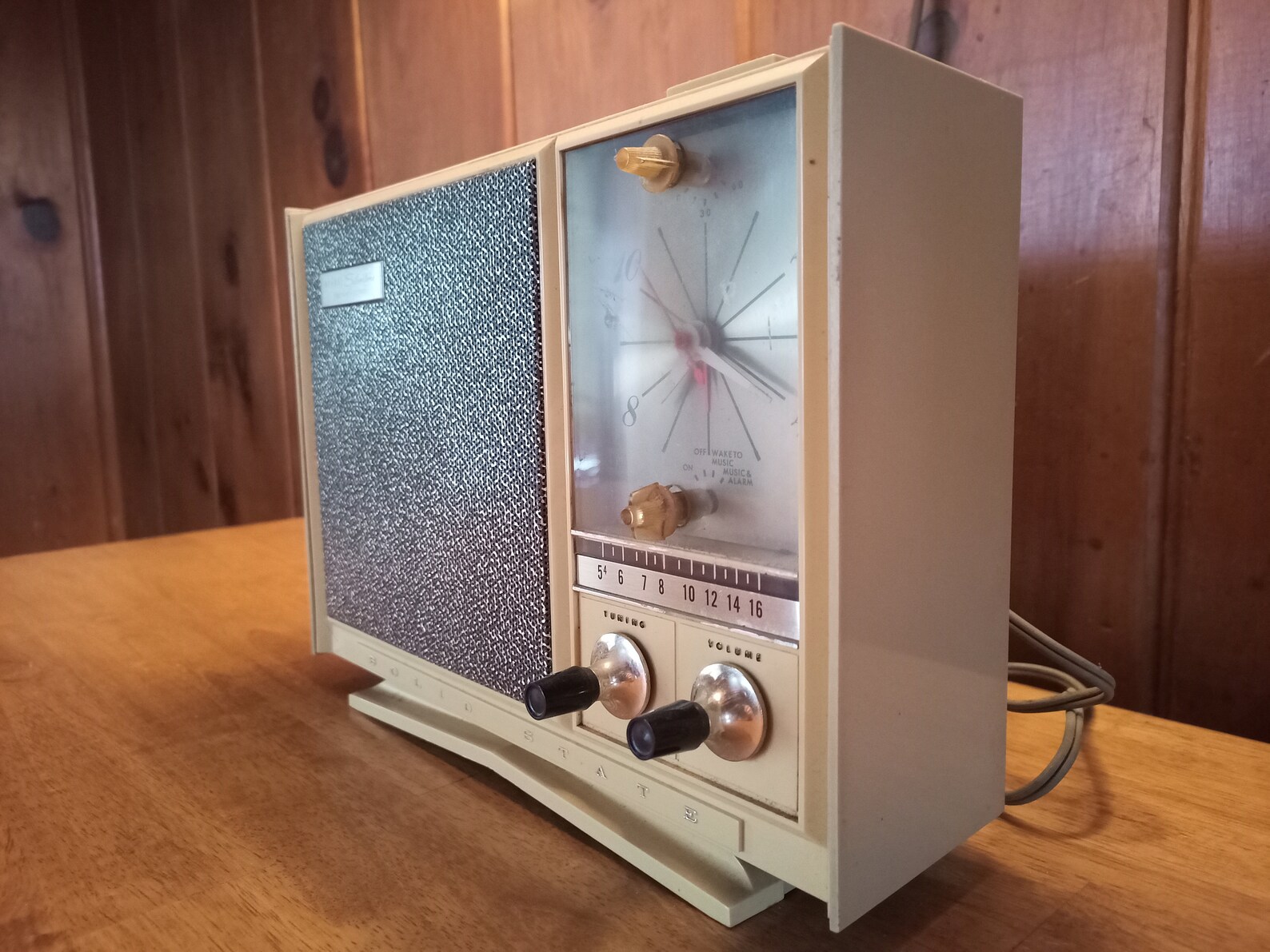 Sears Silvertone Solid State Clock Radio Model 42 Vintage Etsy