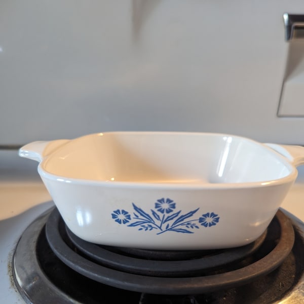 Corning Ware Blue Cornflower P-41 Petite Pan, Vintage, Made in USA