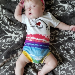 I hooked daddy’s heart bummies outfit