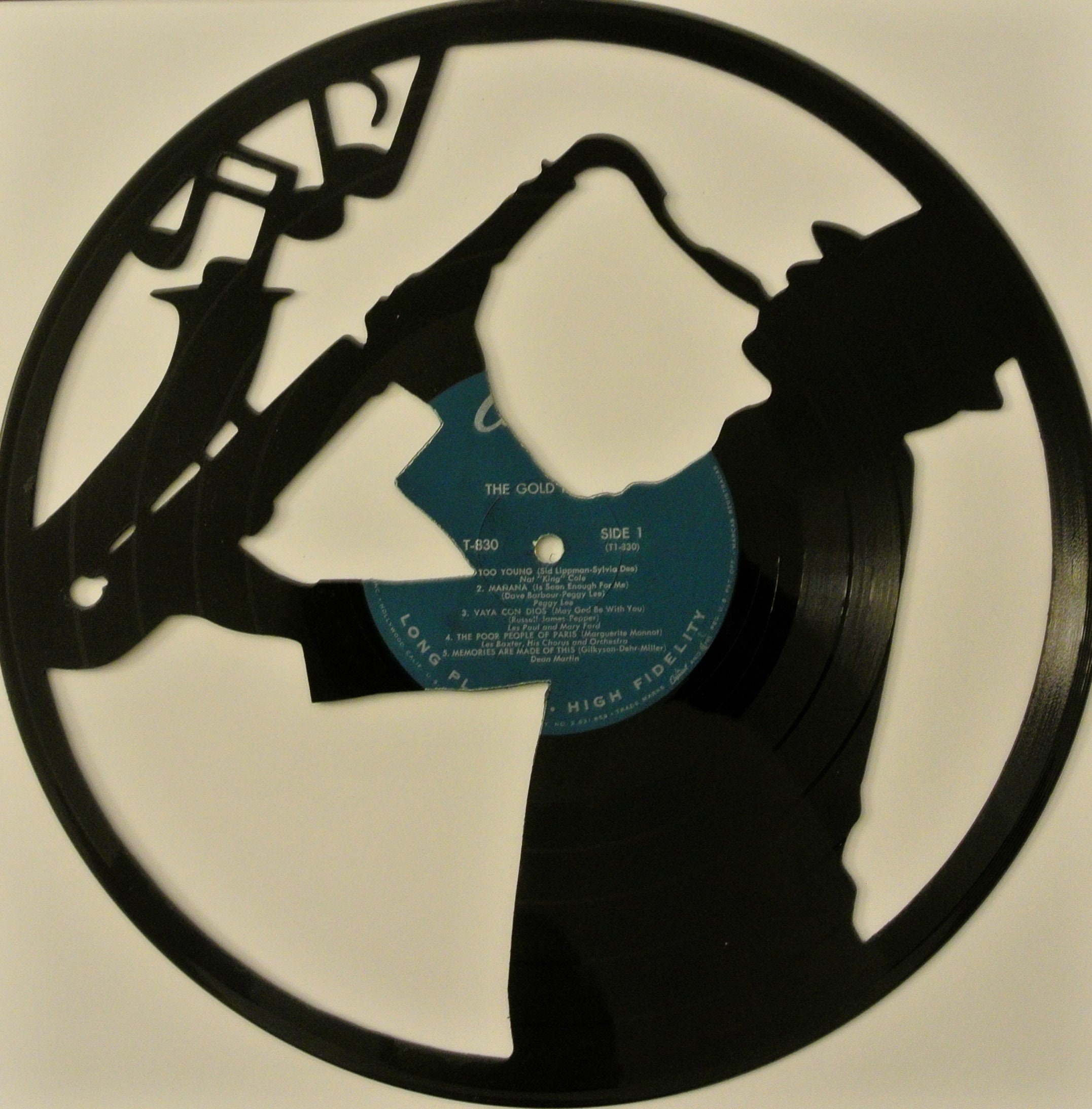 Jazz Record Cut Out Etsy