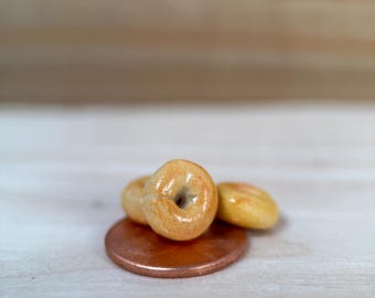 1:12 Scale Dollhouse Plain Bagels