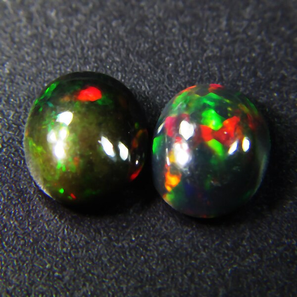 Natural Loose Black Opal |Multicolor Black | Oval Shape |1.25 cts  Gemstone Perfect for Jewelry Ring Pendant| Perfect Jewelry |Free Shipping