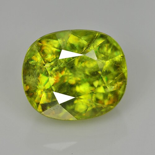 2.15 Cts Natural Sphene | for Jewelry 2024 Sphene | Green Sphene Oval Cut | Natural Sphene | Gemstone Sphene | Free Shipping | Perfect Jewlry