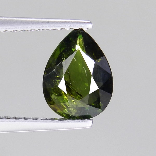 Green Tourmaline | Natural Loose Gemstone| Pear Shape | 1.41 cts Gemstone Perfect for Jewelry Ring Pendant| Perfect Jewelry |Free Shipping