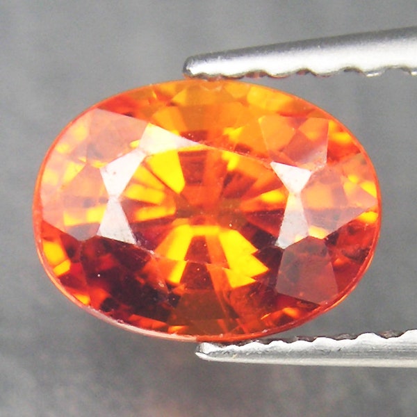 Mandarin Orange Spessartite Garnet | Oval Cut Garnet | Natural Garnet | 1.14Cts Orange  Garnet For Ring | Perfect Jewelry |Free Shipping