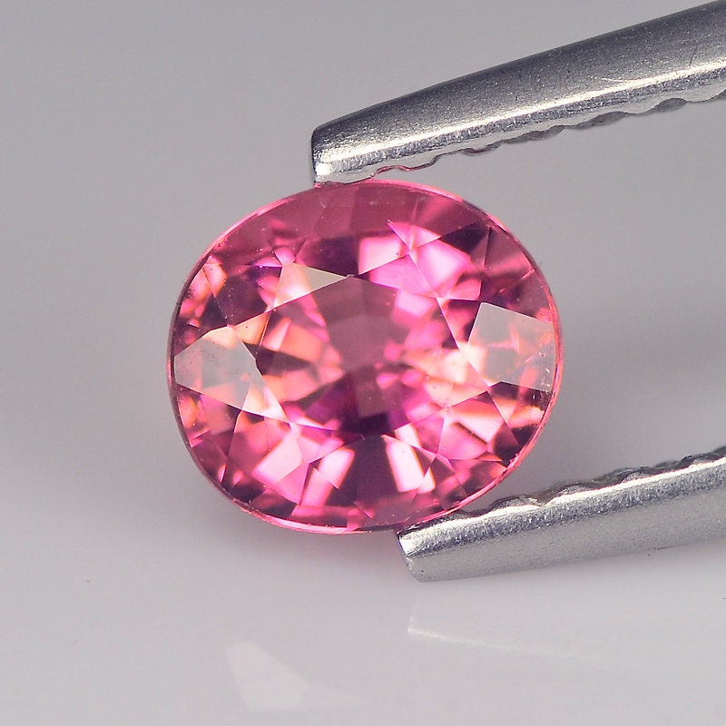 Loose Gemstone Tourmaline Pink Oval Shape Natural Natural Etsy