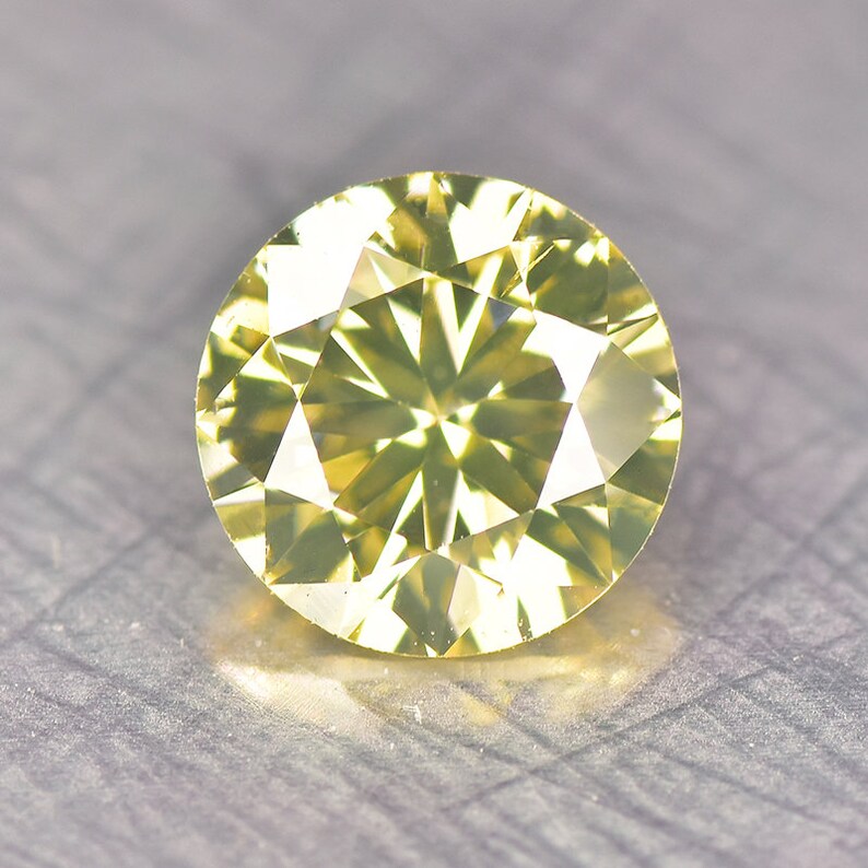 sales USA 0.41 Cts Natural Loose Diamond Round Greenish