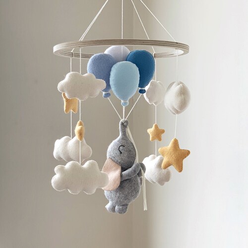 Felt Mountain Woodland Mobile Boy Nursery Decor Etsy