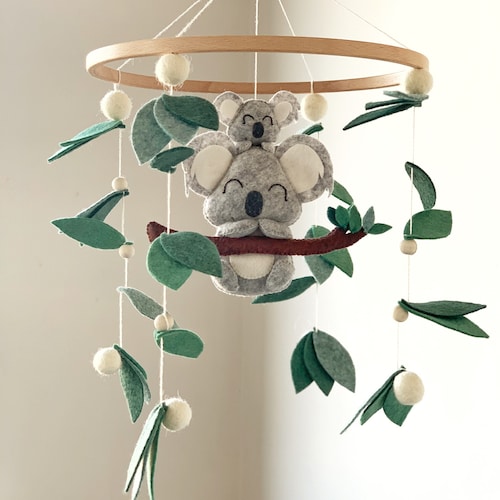 Koala Baby Mobile for Crib Australian Animals Nursery Decor Etsy