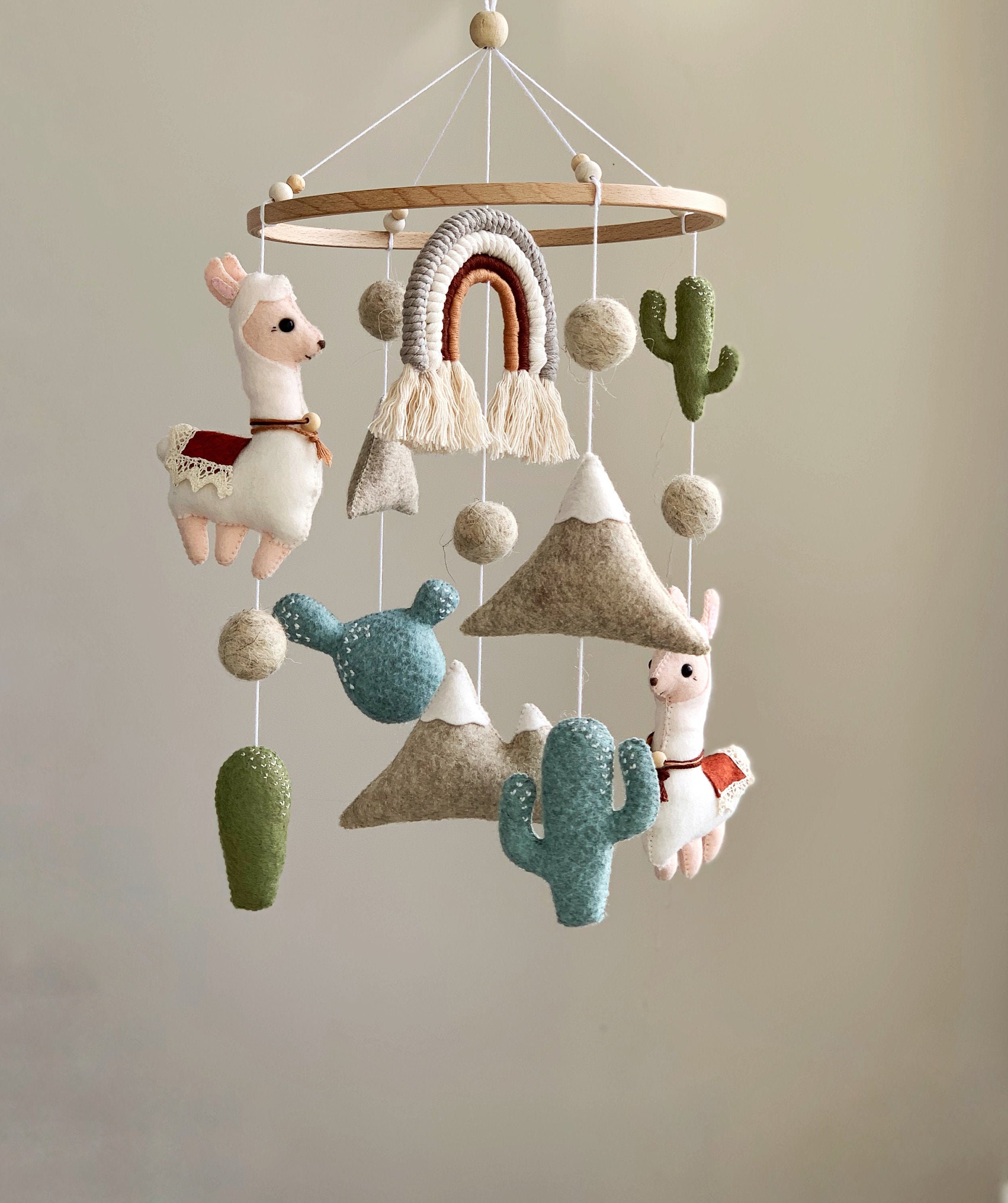 Baby mobile Boho Nursery decor Baby gift Nursery Mobile Etsy