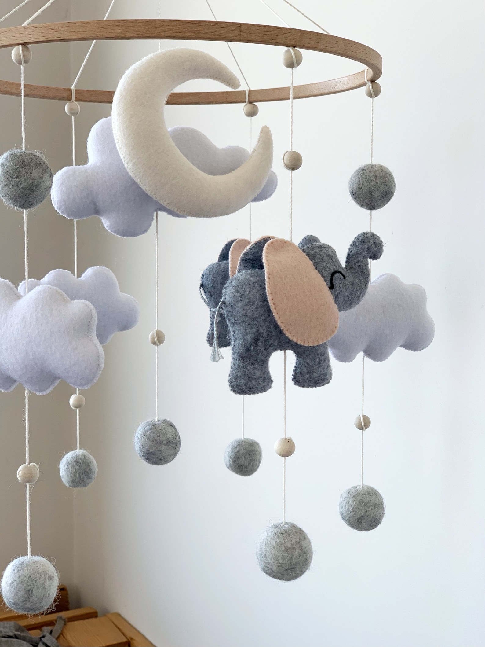 Baby Mobile Elefant Kinderzimmer Dekor Mobiles Kinderzimmer | Etsy