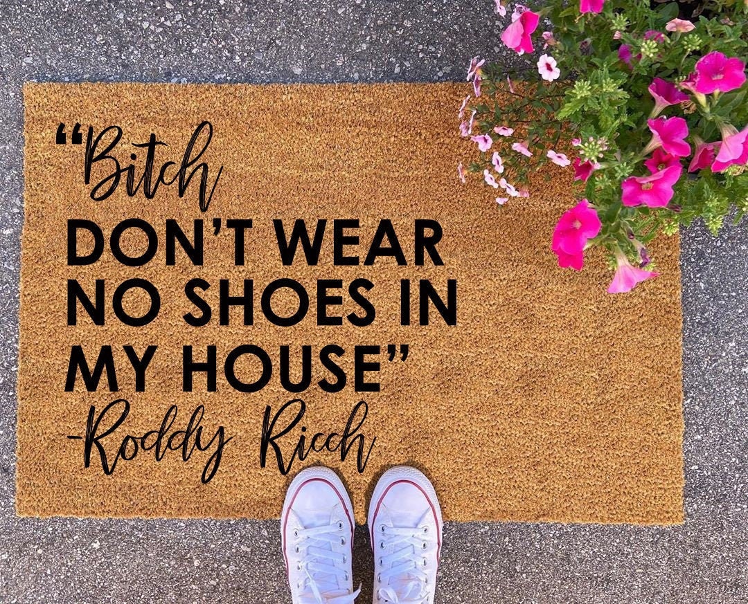 Bitch Doormat Roddy Ricch Doormat Funny Door Mat New Etsy