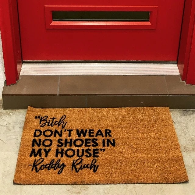 Bitch Doormat Roddy Ricch Doormat Funny Door Mat New Etsy