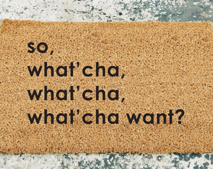 What is Your Name Doormat Monty Python Doormat personalized Etsy