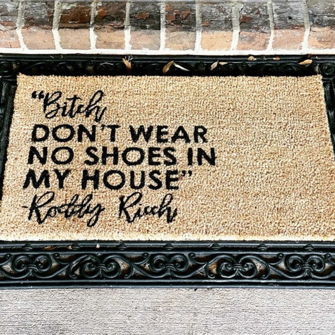 Bitch Doormat Roddy Ricch Doormat Funny Door Mat New Etsy
