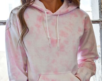 light pink tie dye sweatshirt