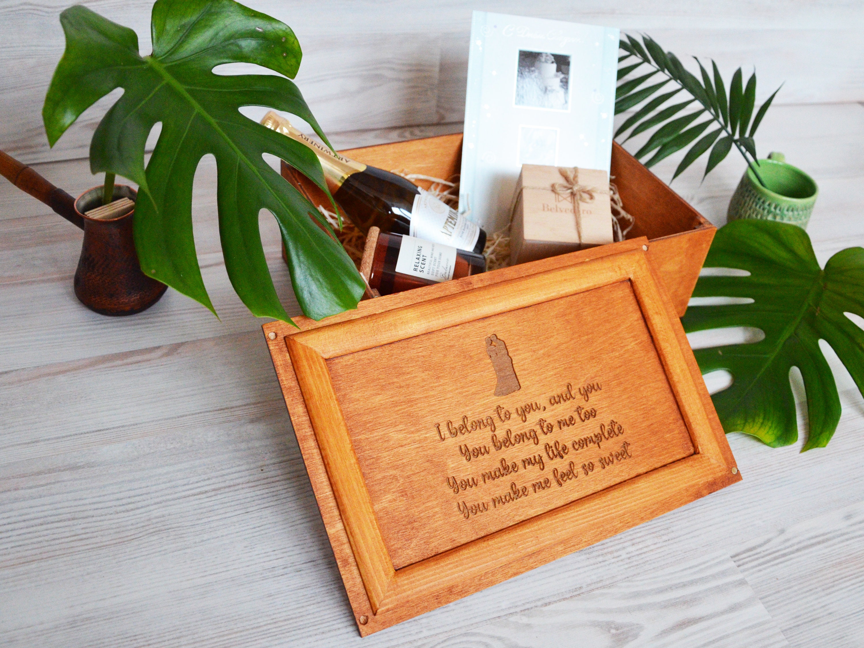 Boîte à souvenirs de mariage pour couples mariées et mariés Etsy Canada