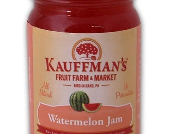Kauffman Orchards Watermelon Jam, All Natural, No Preservatives, 9 Oz.