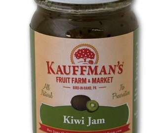 Kauffman Orchards Kiwi Jam, All Natural, No Preservatives, 9 oz. Jar