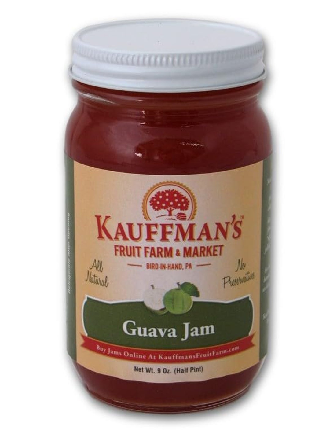 Kauffman Orchards Guava Jam, All Natural, No Preservatives - Etsy