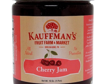 Kauffman Orchards All Natural, No Preservatives, Cherry Jam