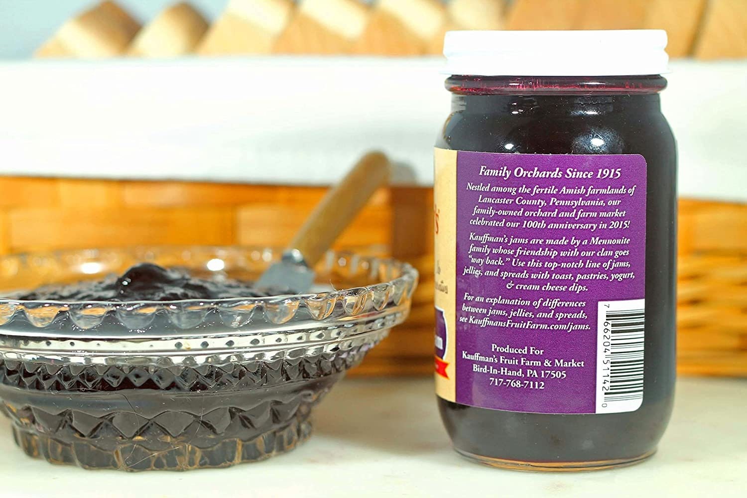 Kauffman Orchards Seedless Black Raspberry Jam, All Natural, No ...