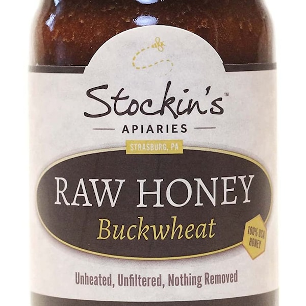 Stockin's Apiaries Raw Buckwheat Honey, Unheated and Unfiltered