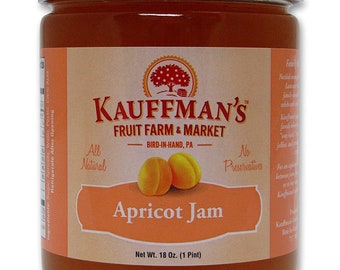 Kauffman Orchards Apricot Jam, All Natural, No Preservatives