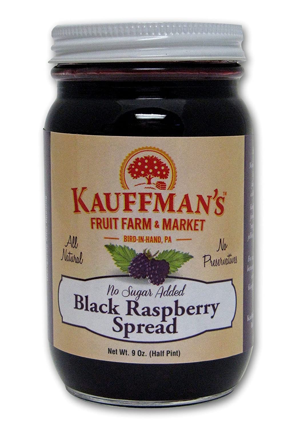 Black Raspberry Fruit Spread No Sugar Added9 Oz. Jar Etsy