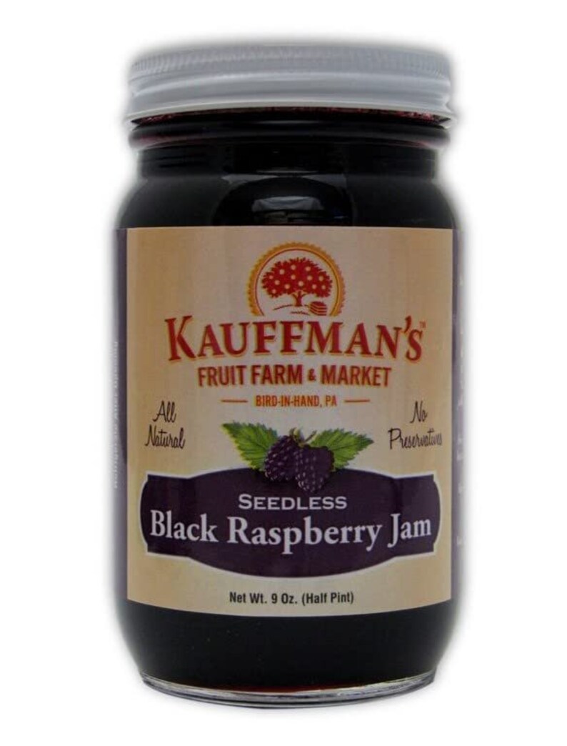 Kauffman Orchards Seedless Black Raspberry Jam, All Natural, No ...