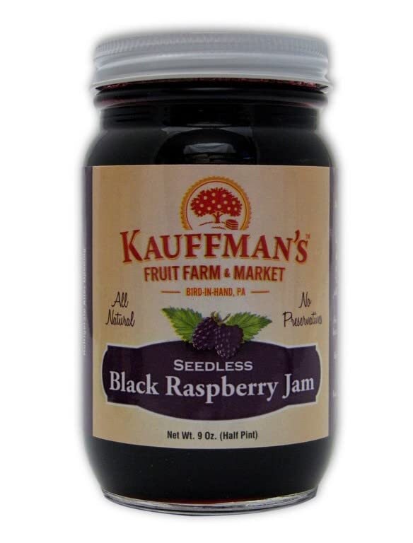 Kauffman Orchards Seedless Black Raspberry Jam, All Natural, No ...