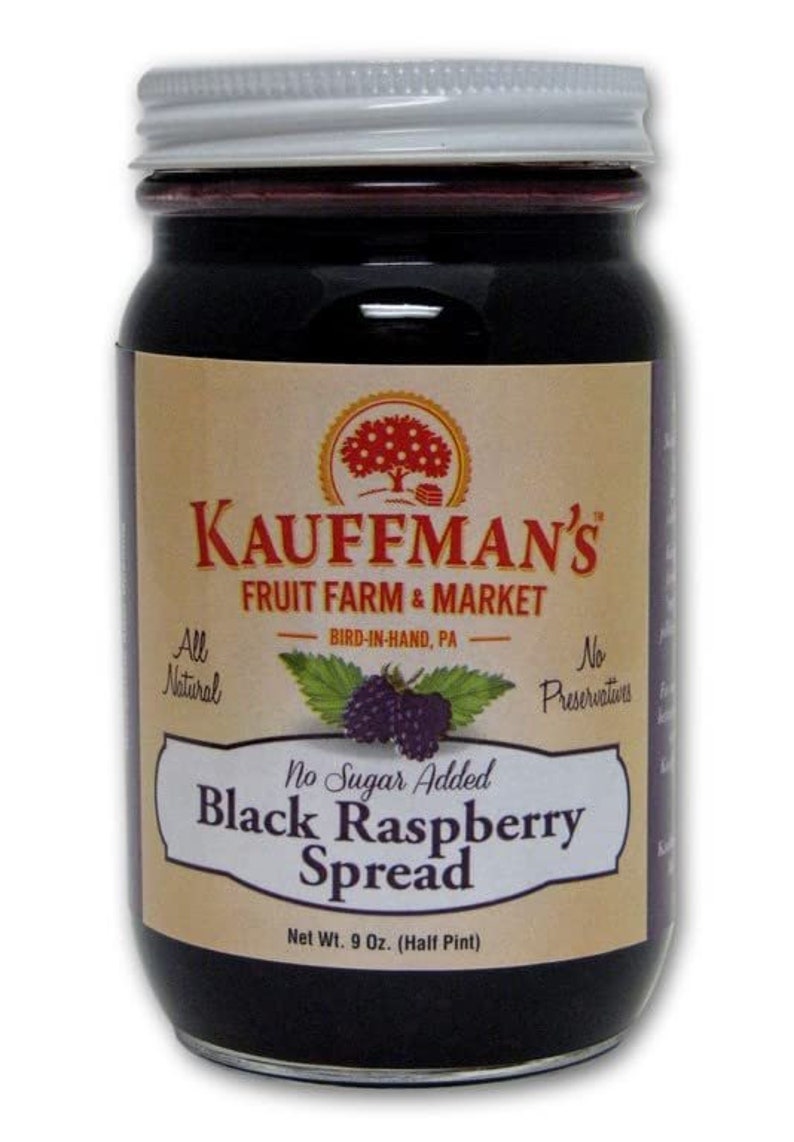Kauffman Orchards Seedless Black Raspberry Jam, All Natural, No ...